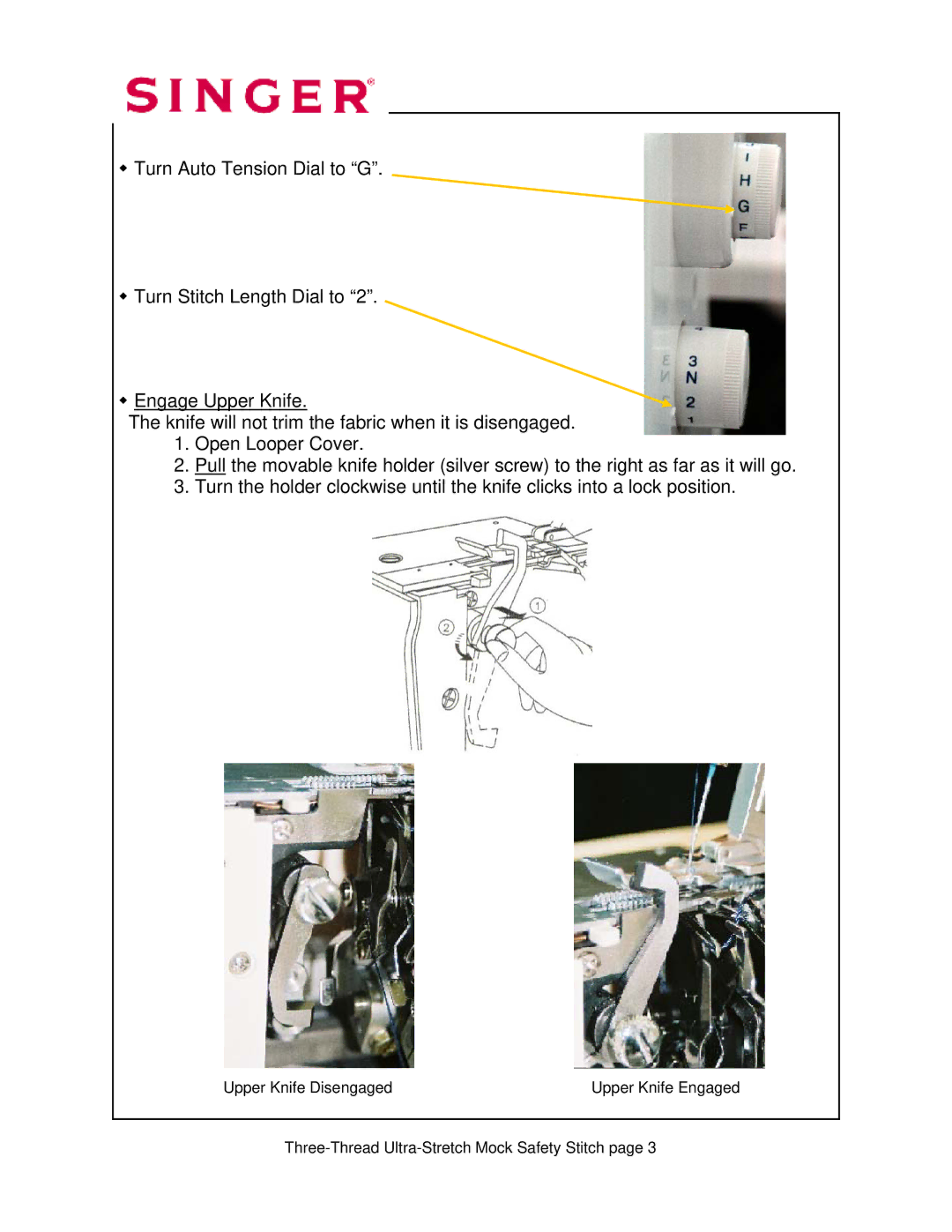 Singer 14T968DC manual 