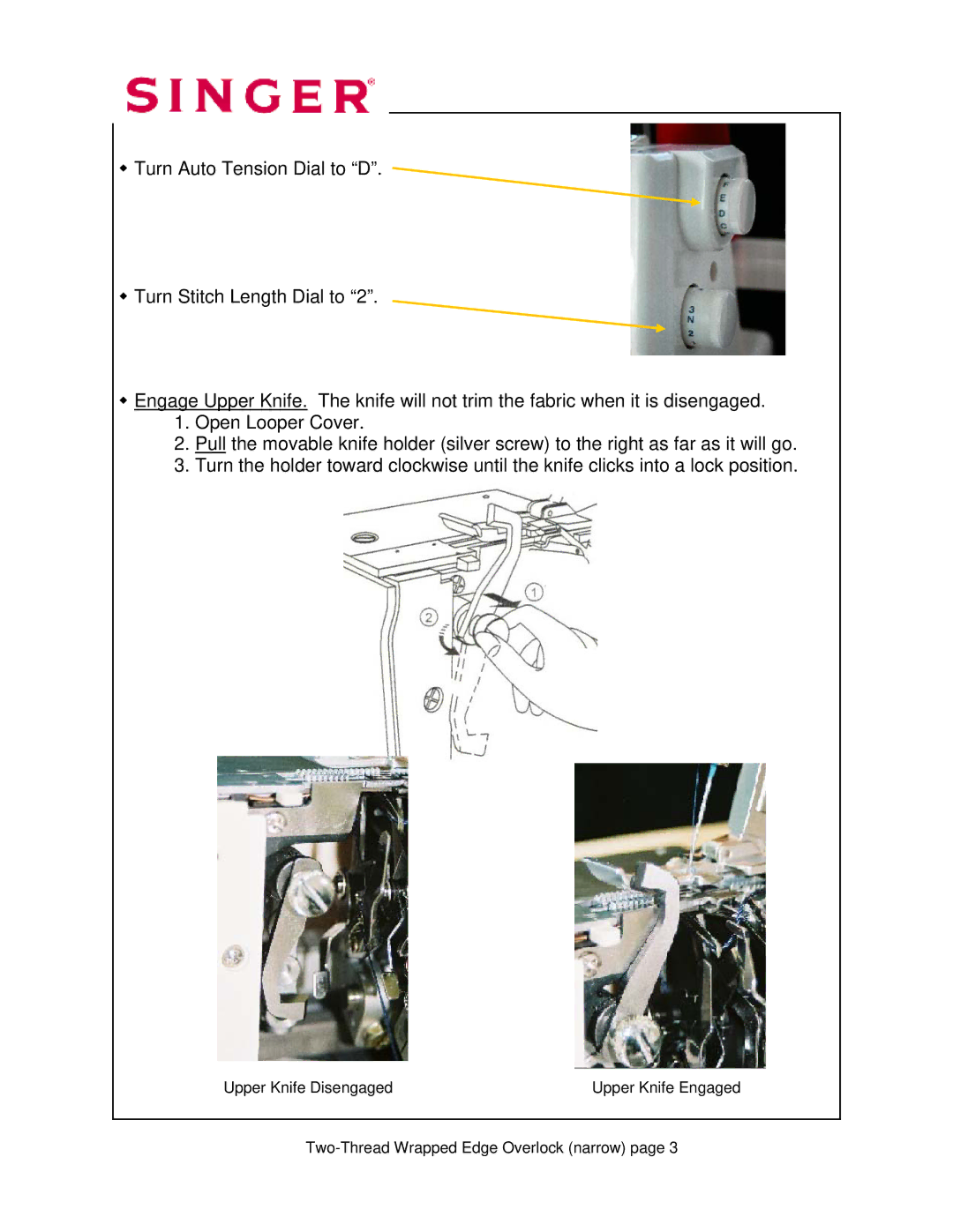 Singer 14T968DC manual 