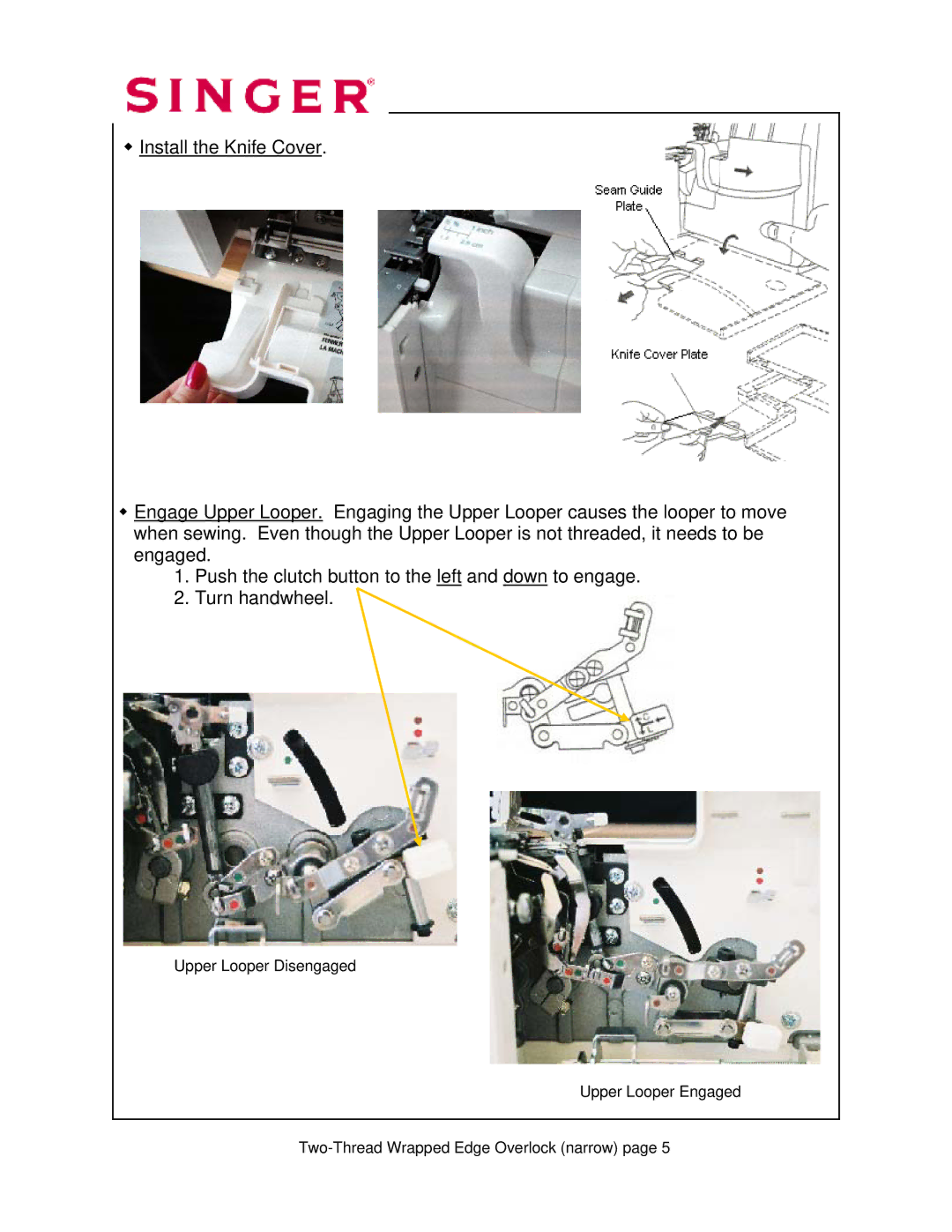 Singer 14T968DC manual 