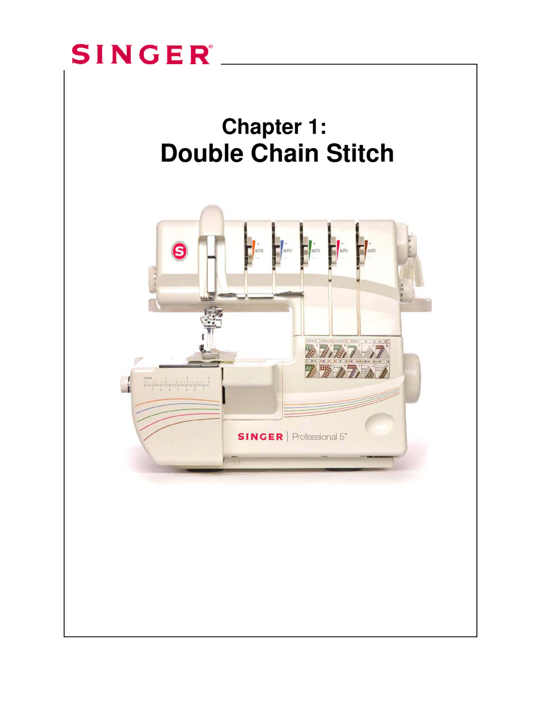 Singer 14T968DC manual Double Chain Stitch 