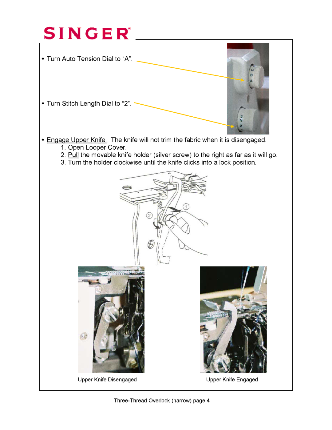 Singer 14T968DC manual 