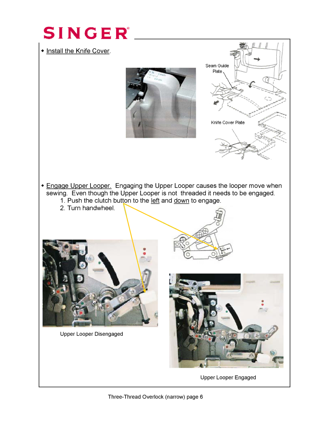 Singer 14T968DC manual 