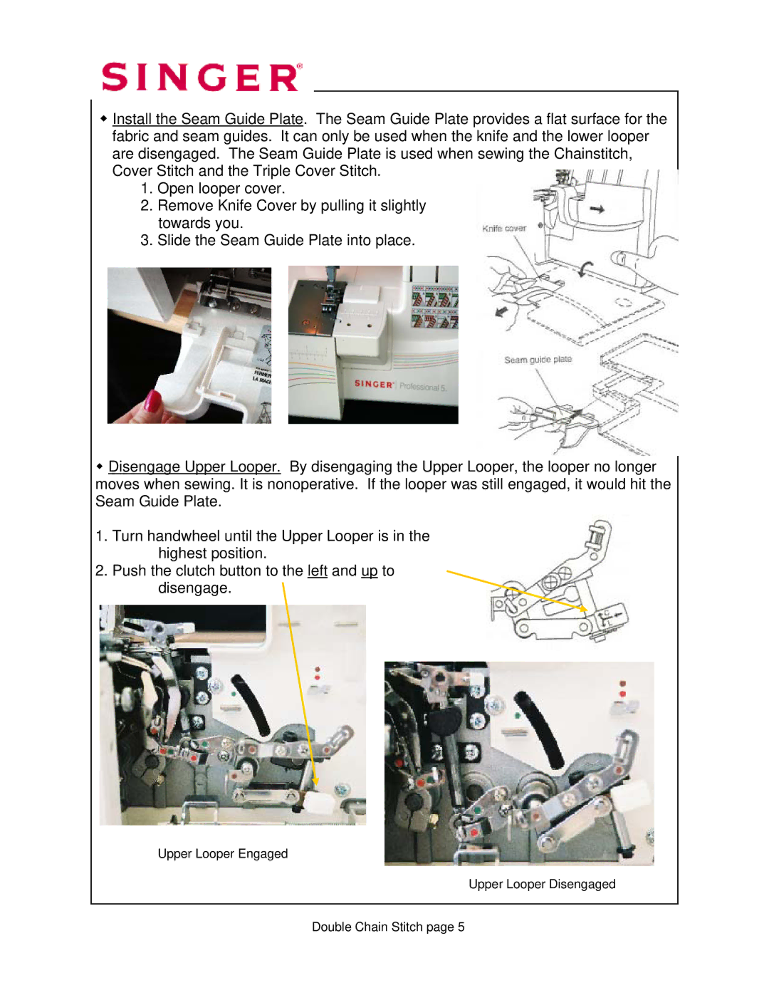 Singer 14T968DC manual 