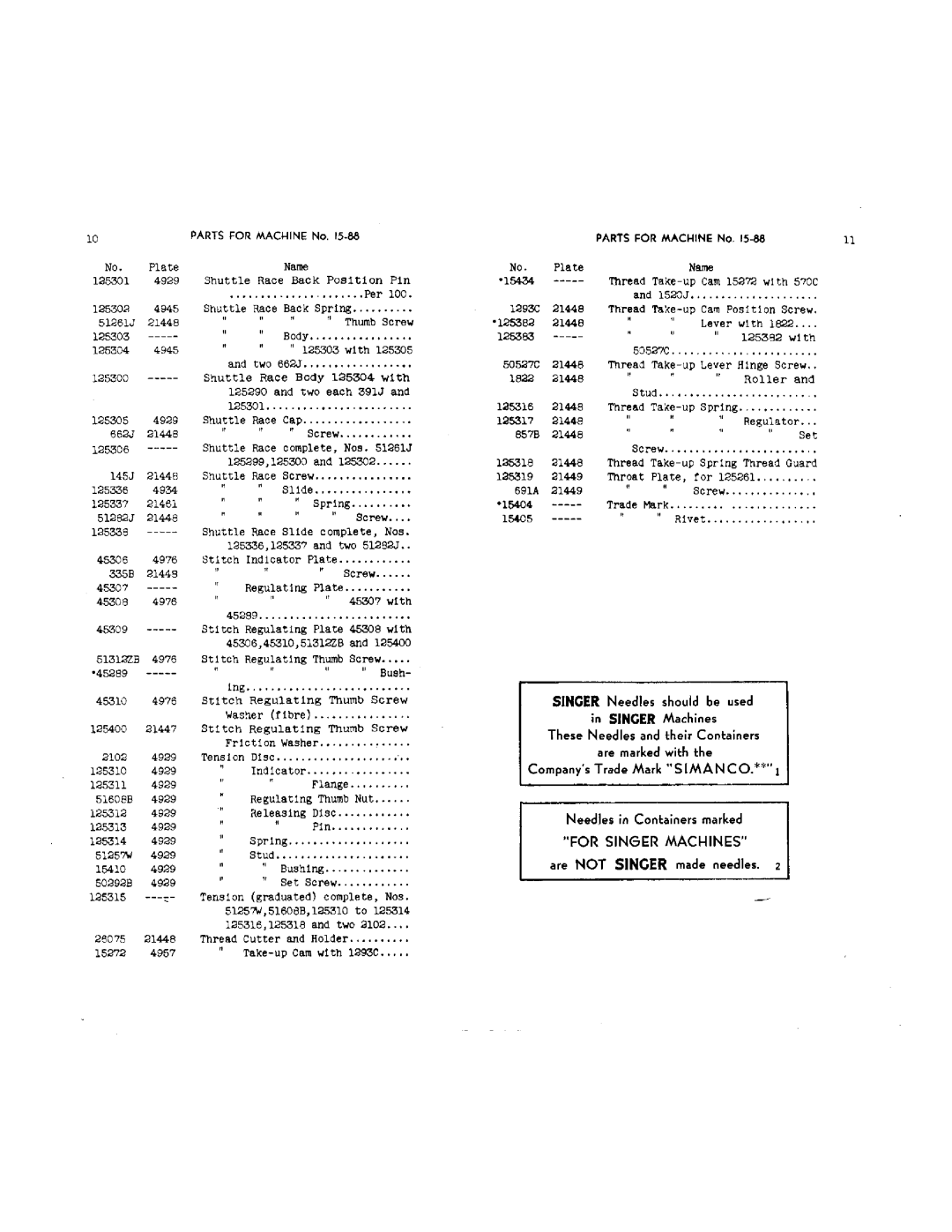 Singer 15-88, 15-89, 15-90 manual 