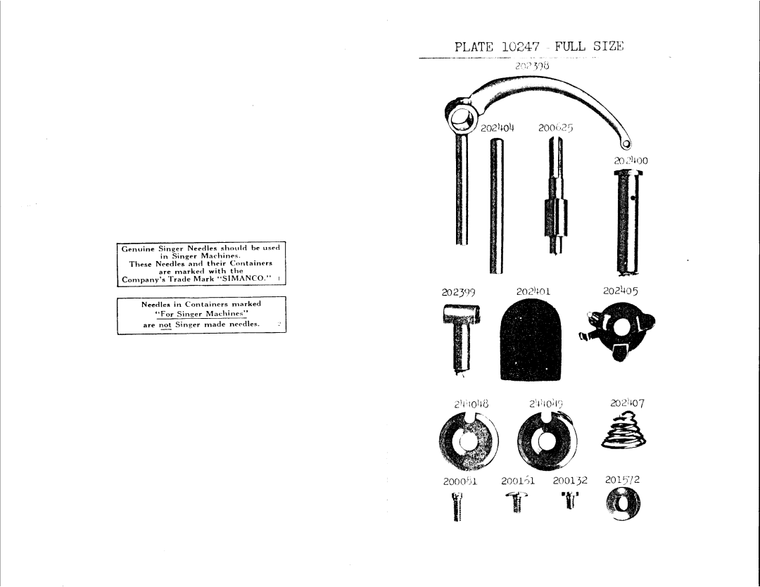 Singer 150W2 manual 