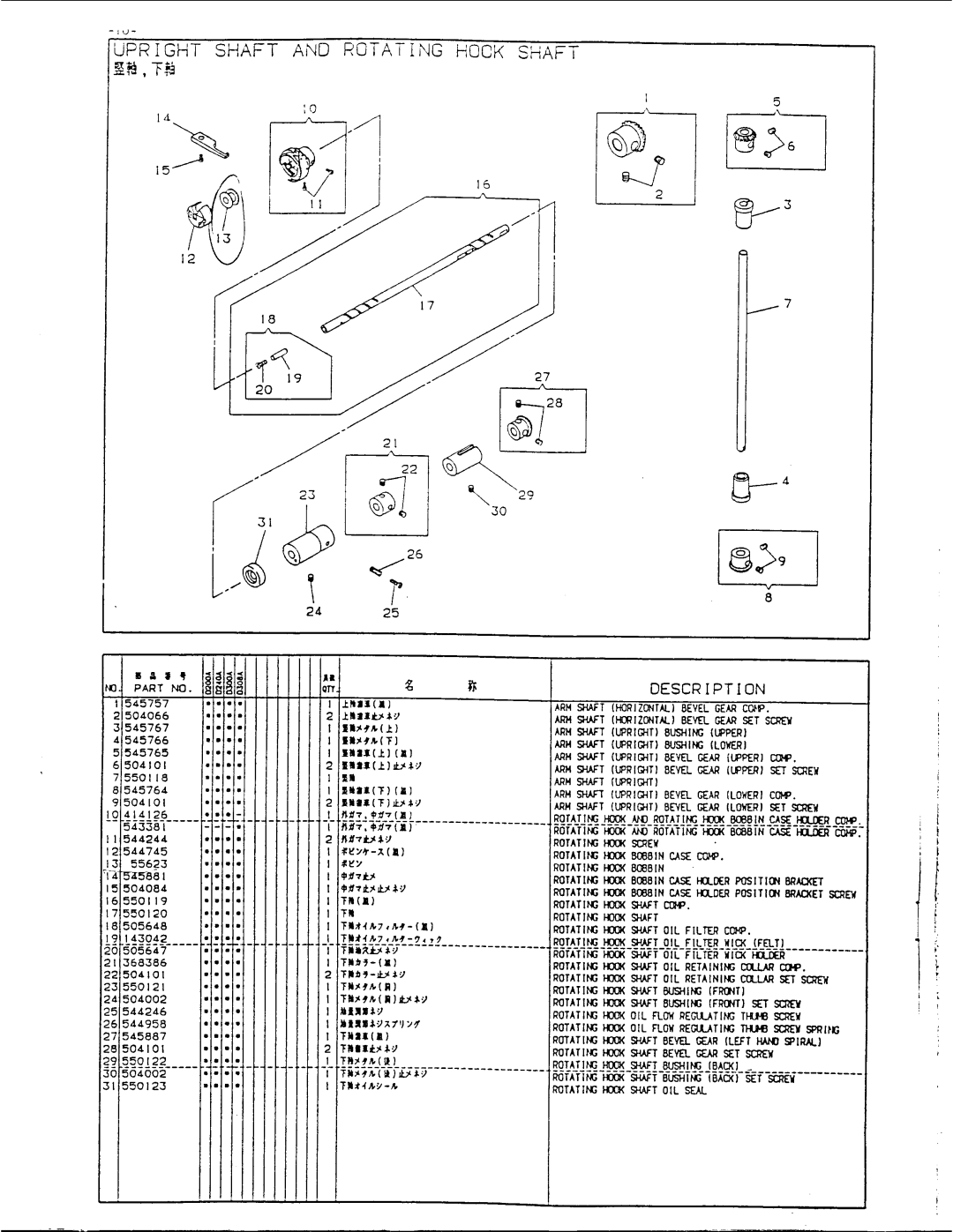 Singer 1591D240A, 1591D300A, 1591D308A, 1591D200A manual 