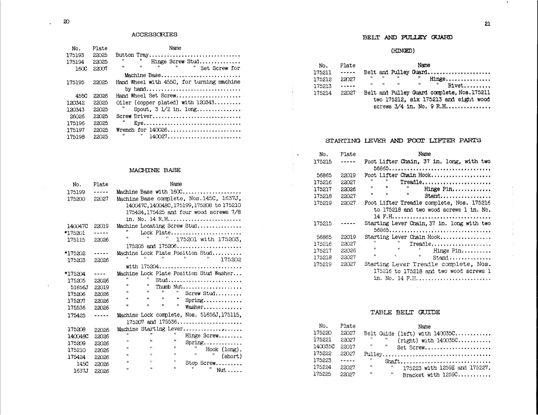 Singer 175-40, 175-44 manual 