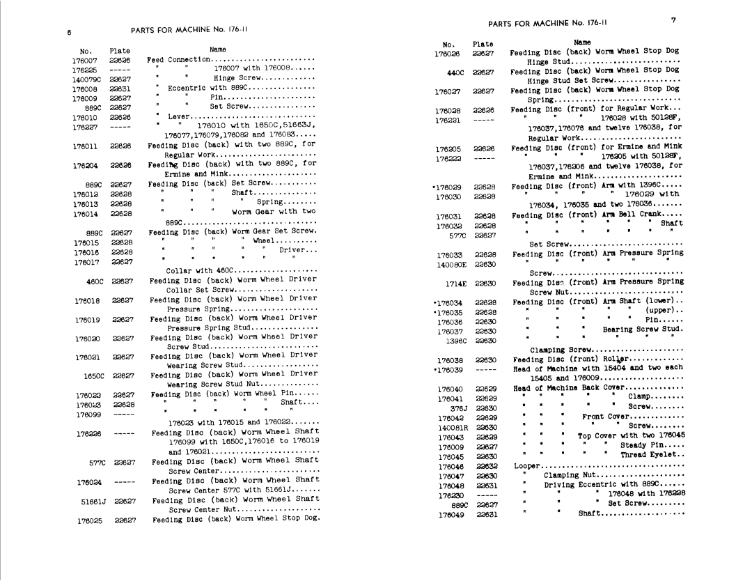 Singer 176-13, 176-11, 176-12 manual 