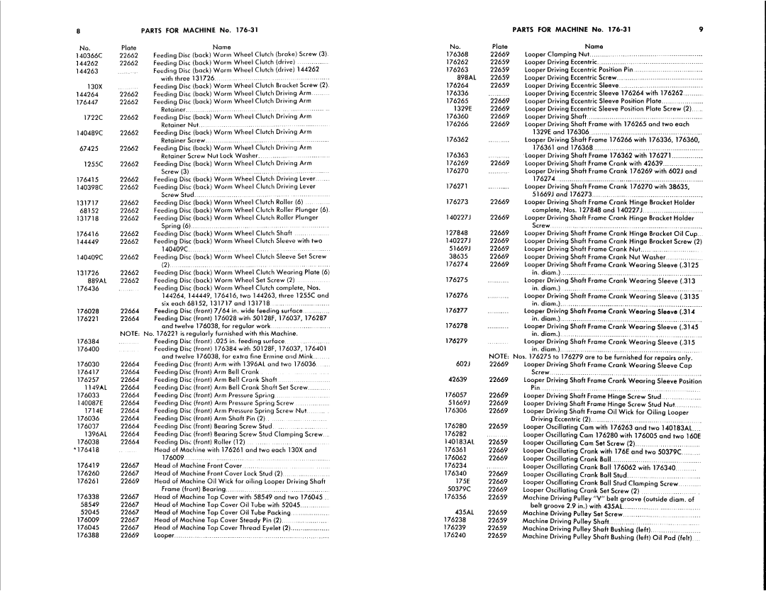 Singer 176-32, 176-33, 176-31 manual 