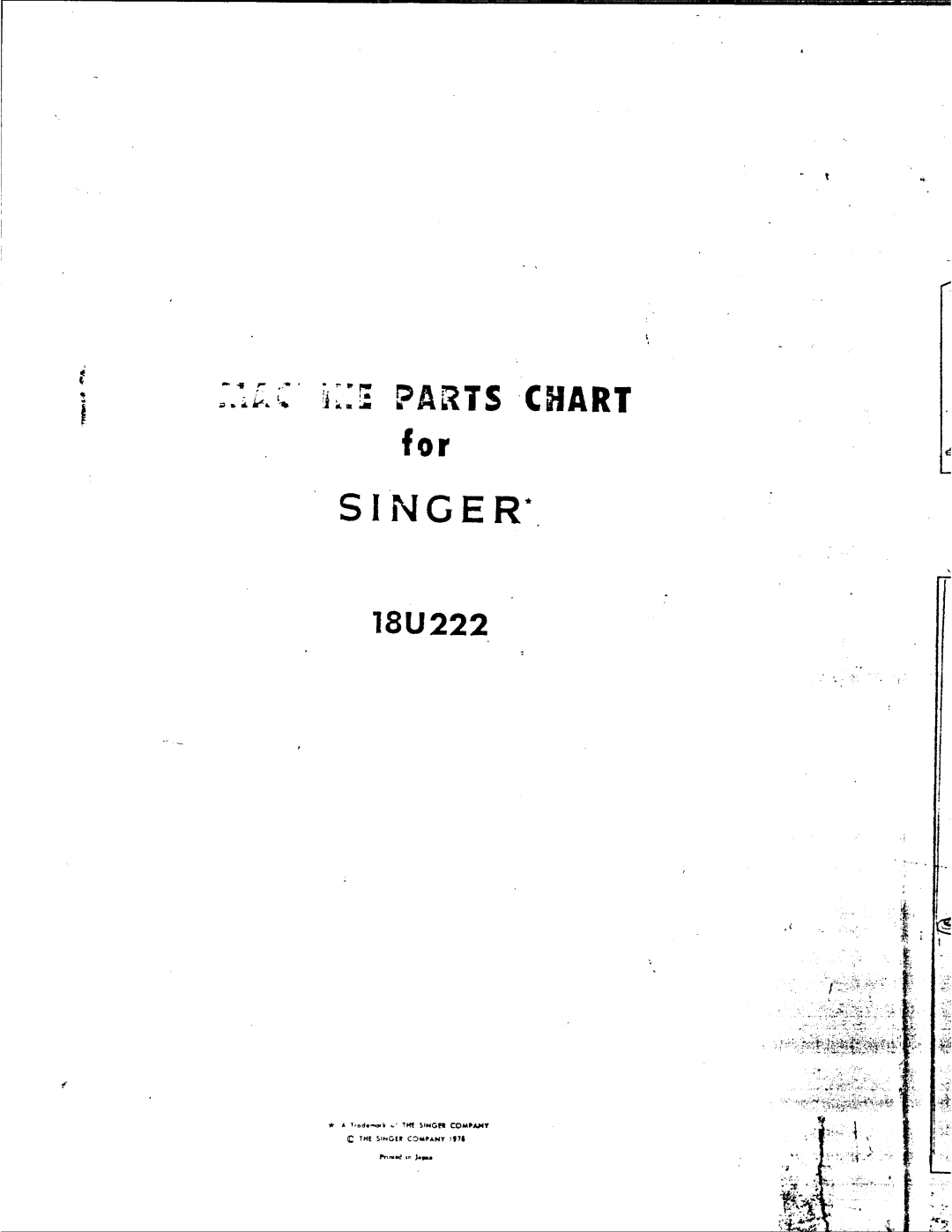 Singer 18U222 manual 