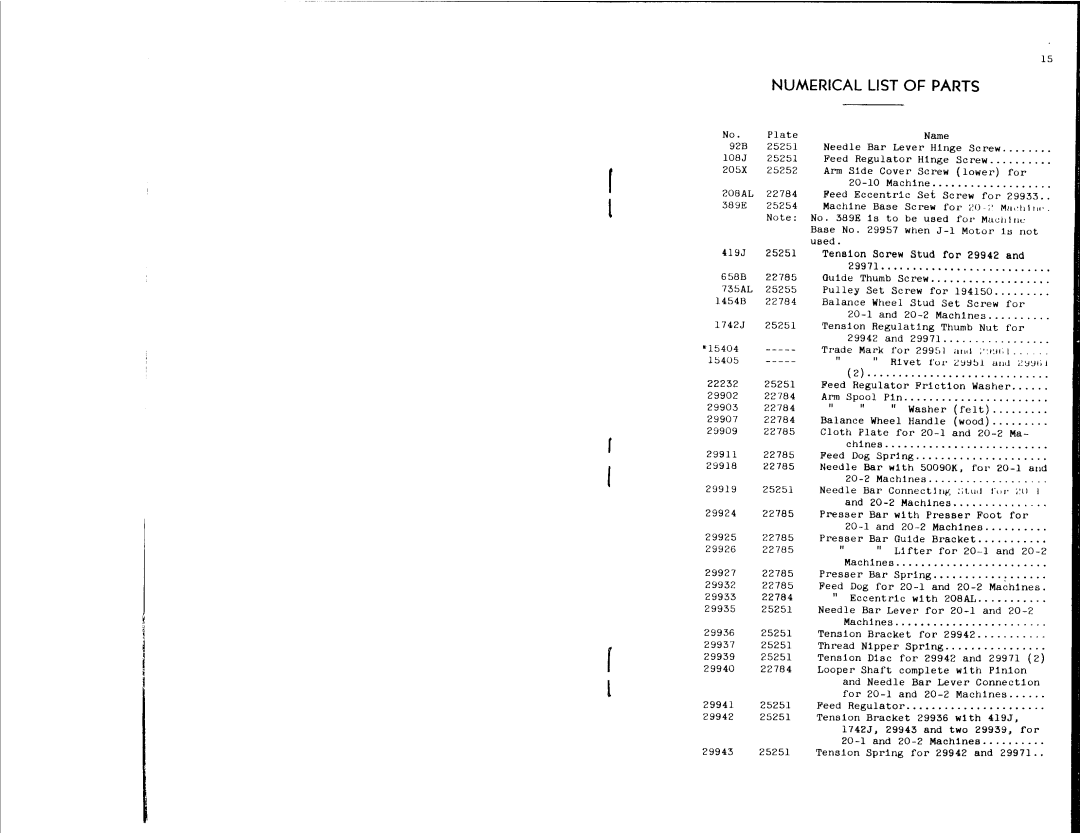 Singer 20-2 manual 