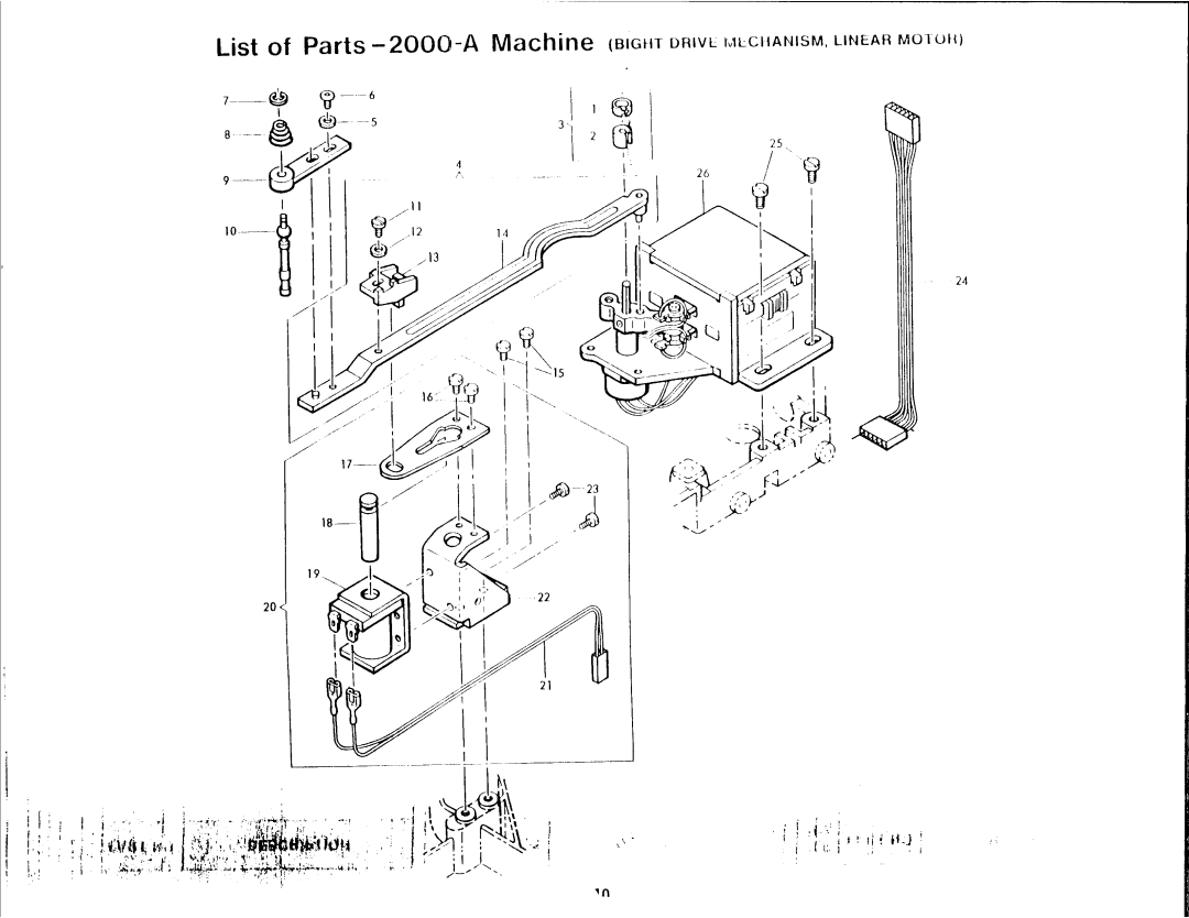 Singer 2000A manual 