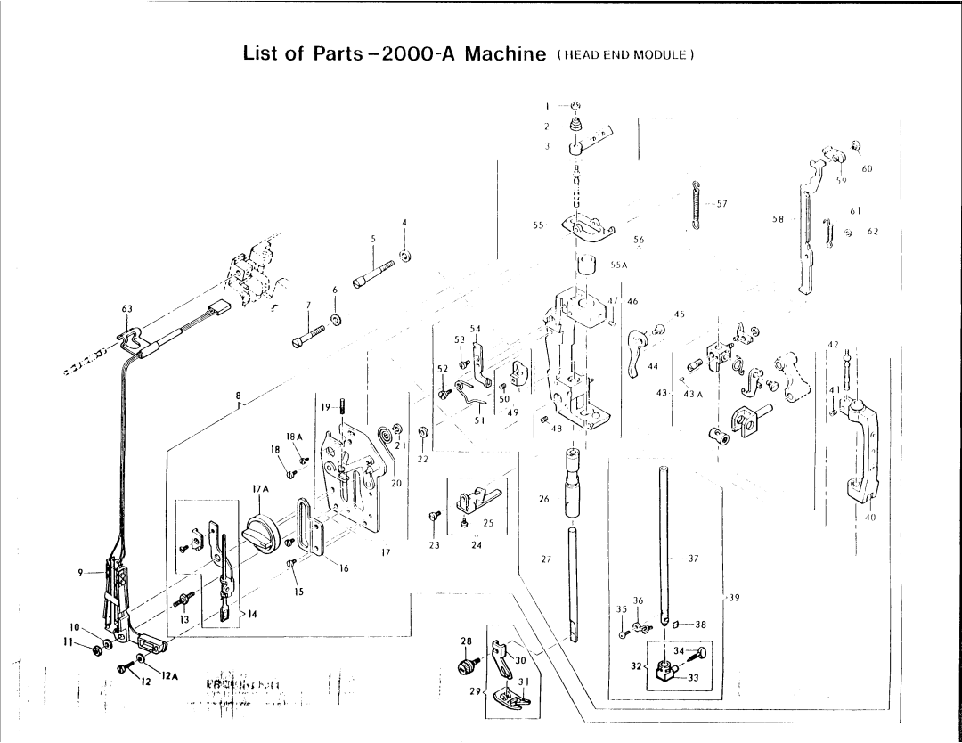 Singer 2000A manual 