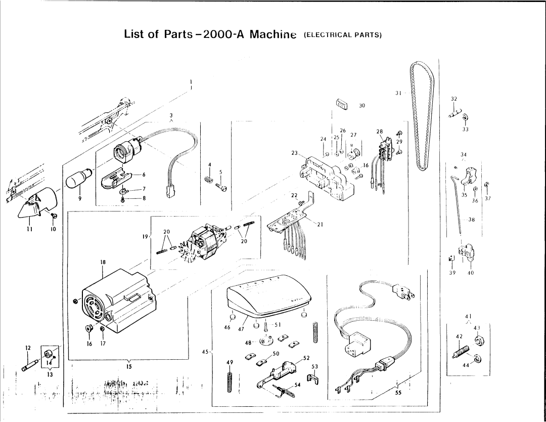 Singer 2000A manual 