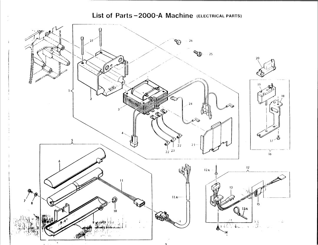 Singer 2000A manual 