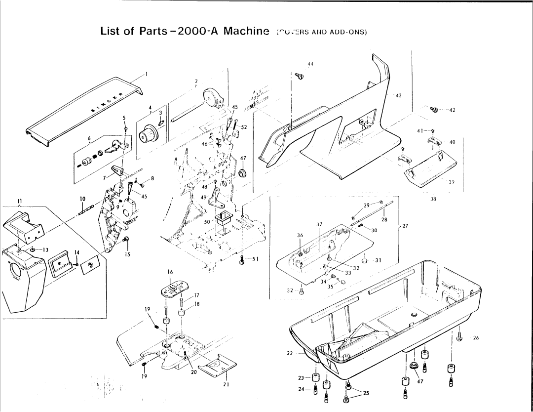 Singer 2000A manual 