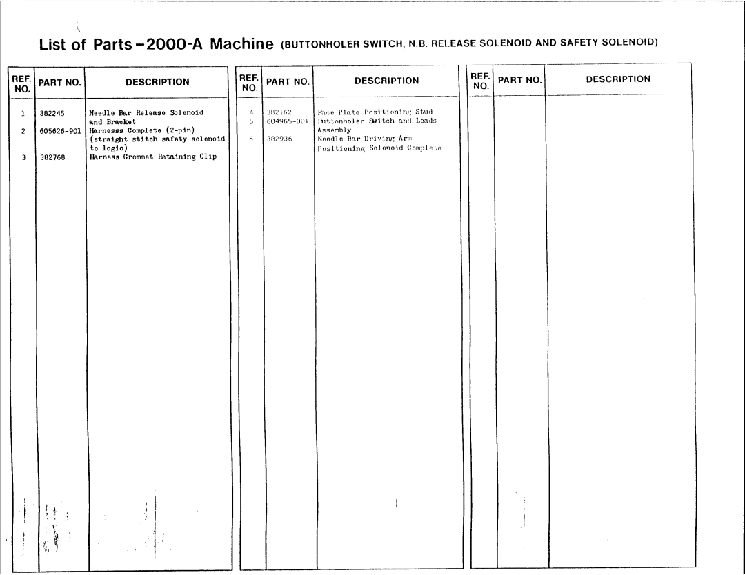 Singer 2000A manual 