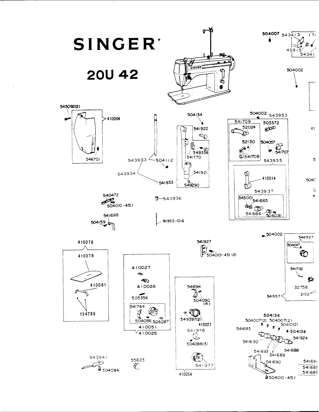 Singer 20U42 manual 