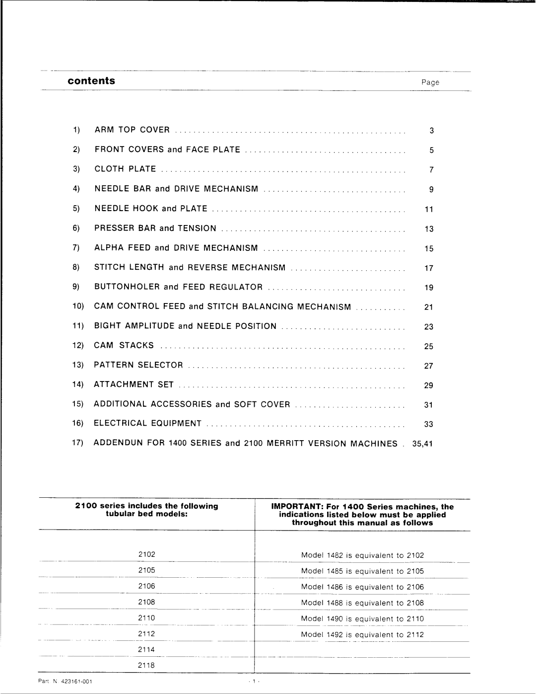 Singer 2100 Series manual 