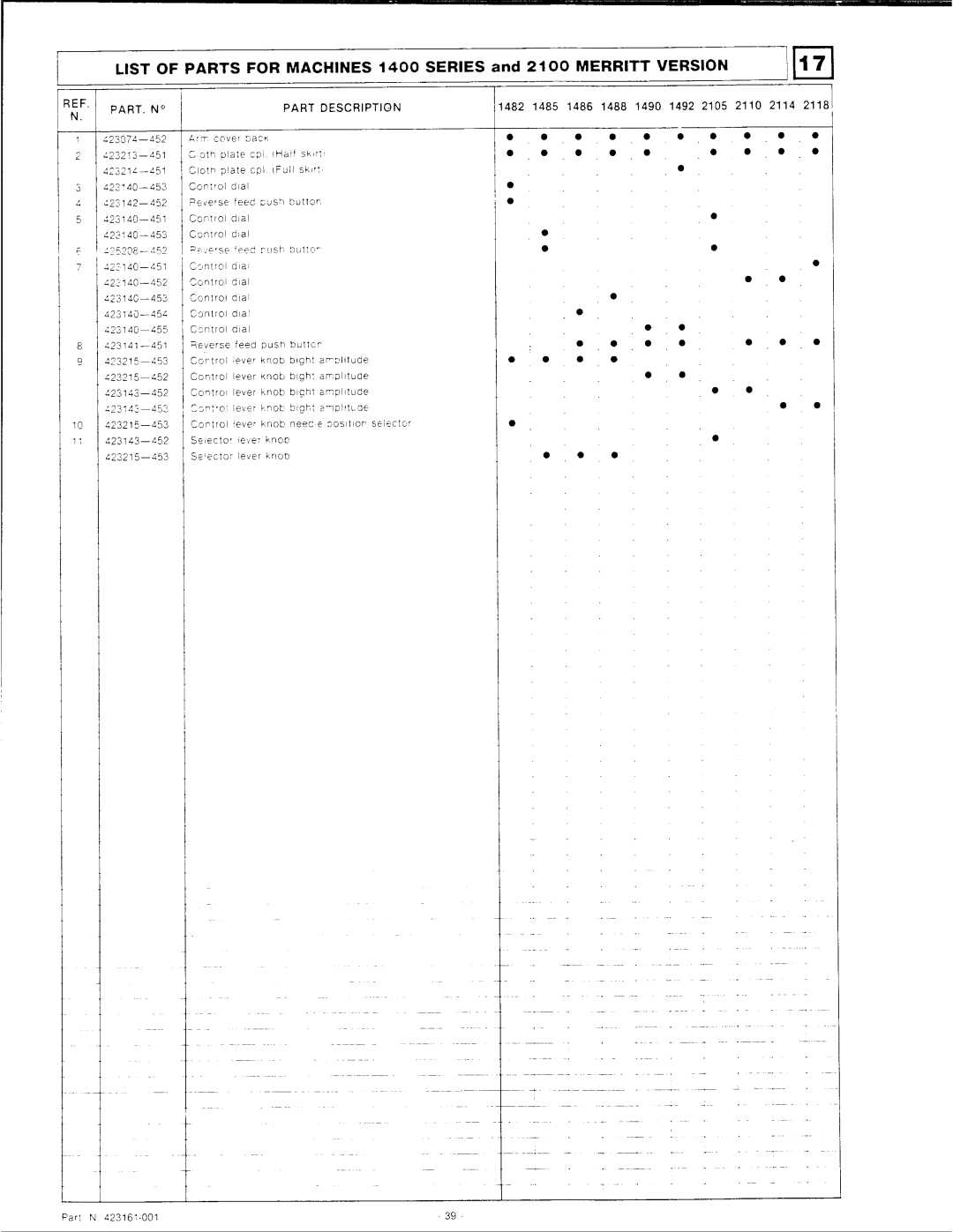 Singer 2100 Series manual 