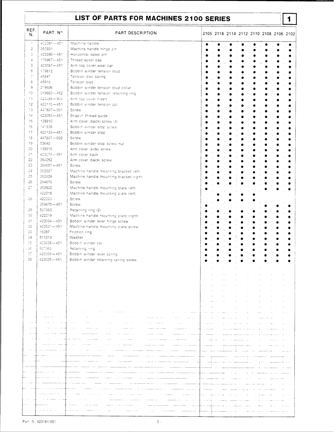 Singer 2100 Series manual 