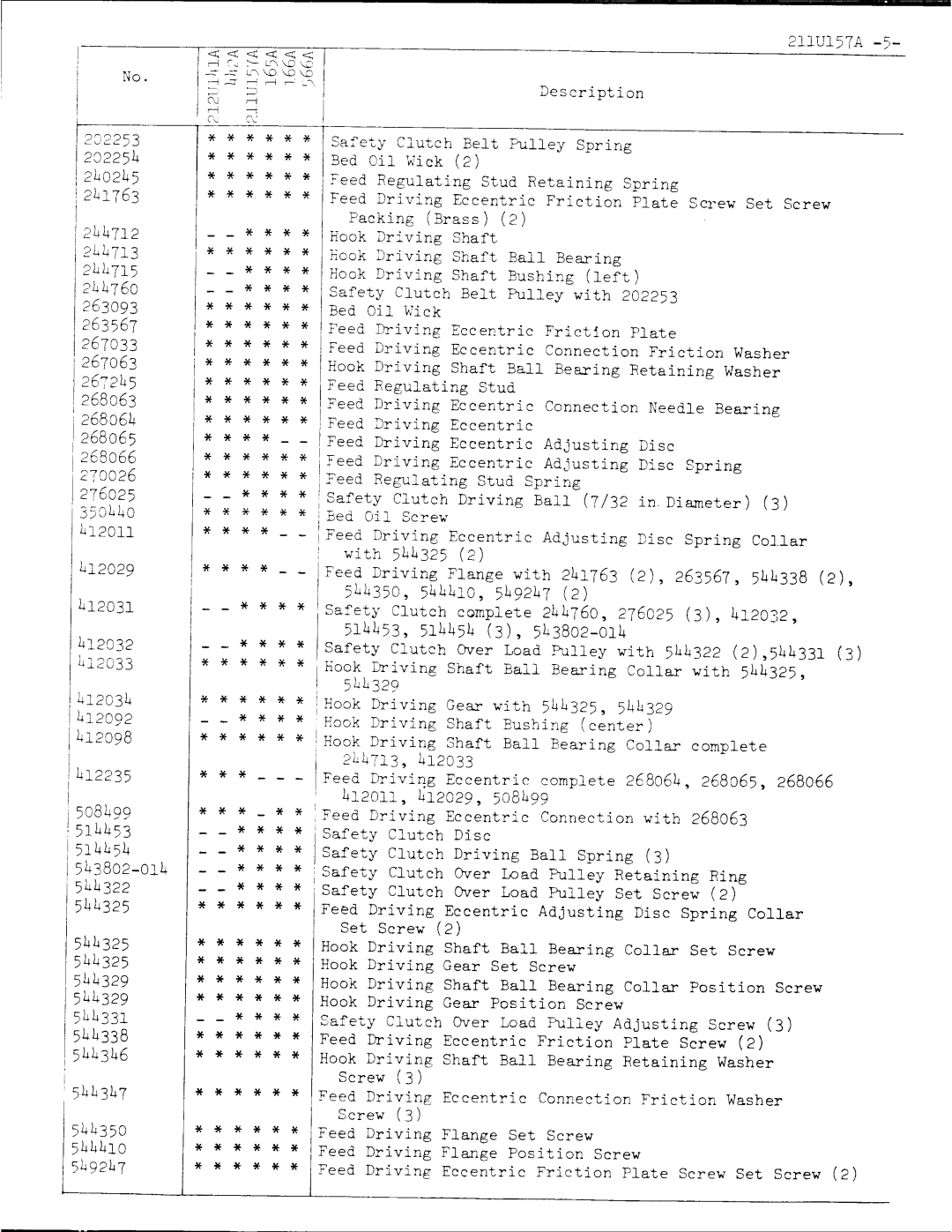 Singer 211U157A manual 