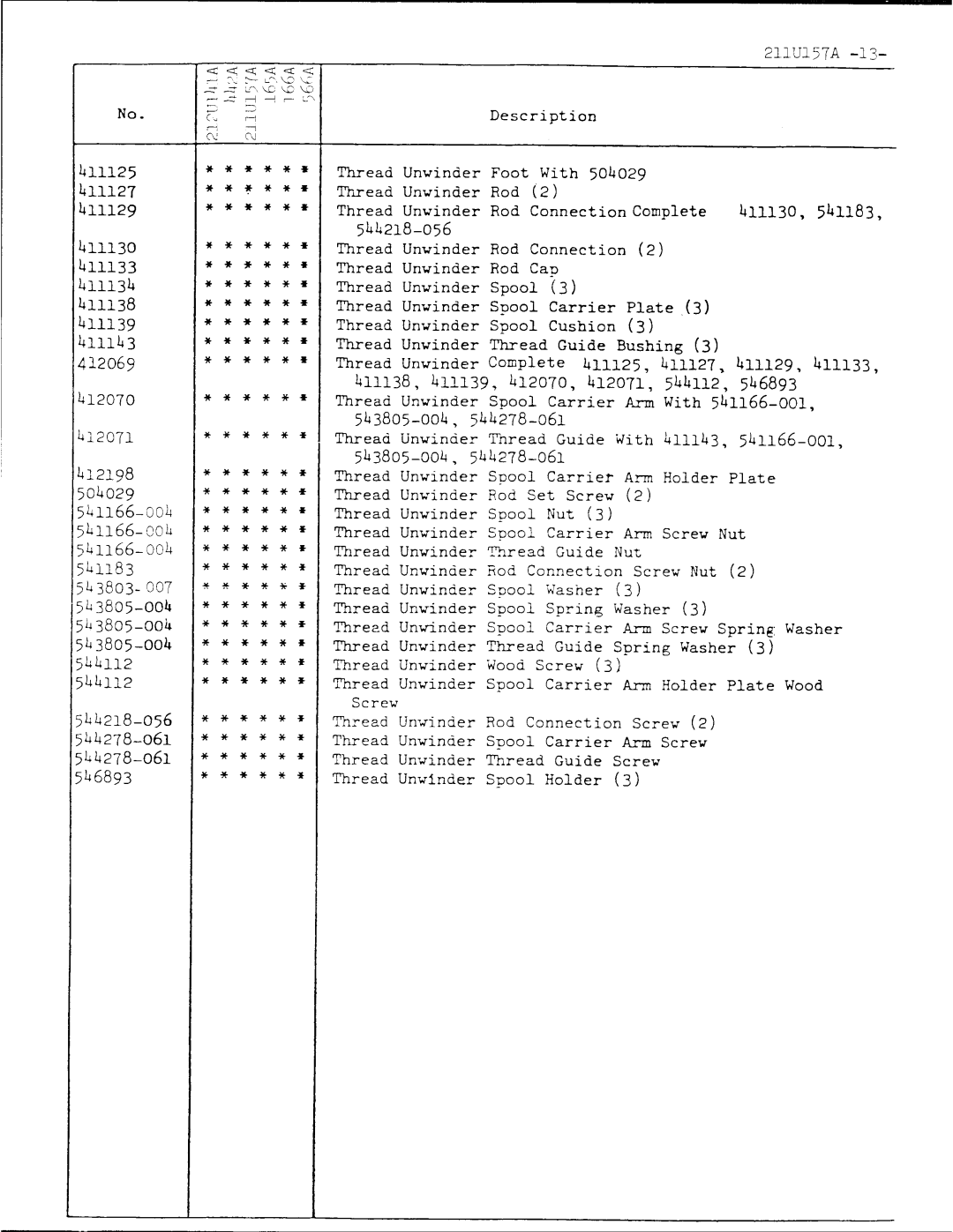 Singer 211U157A manual 