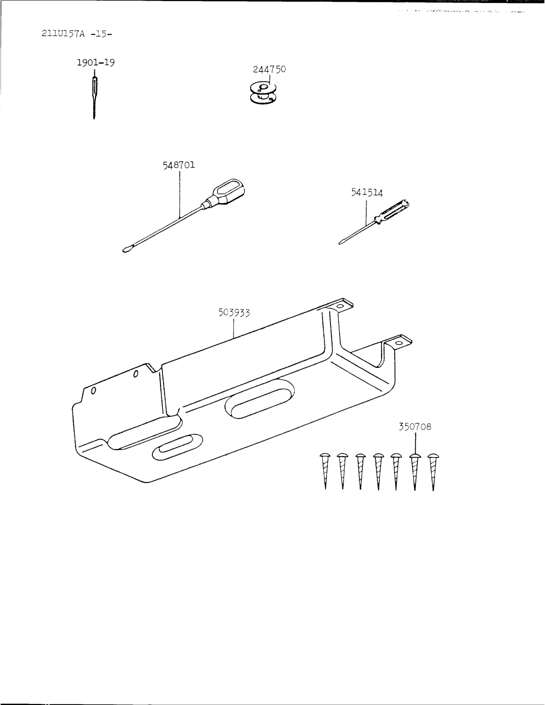 Singer 211U157A manual 