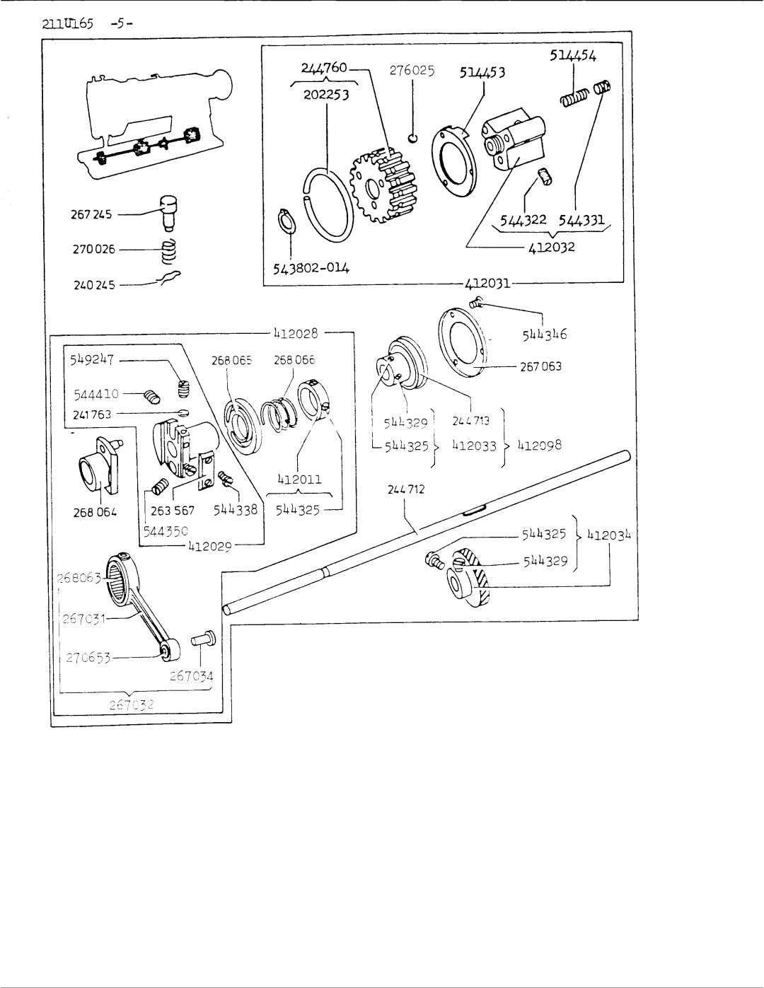 Singer 211U165 manual 