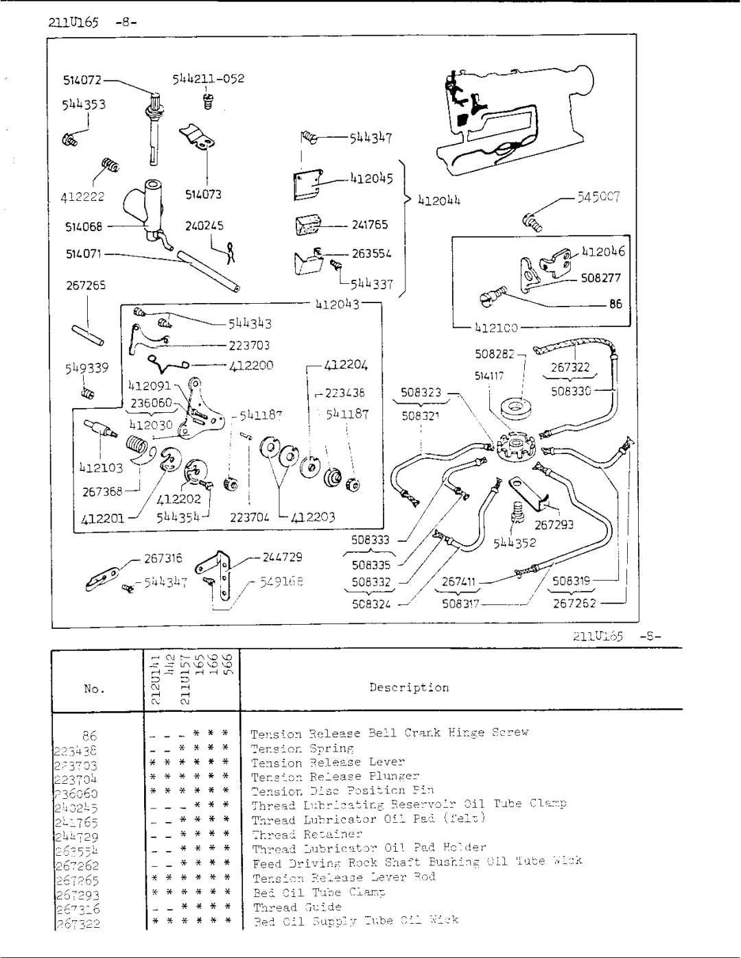 Singer 211U165 manual 