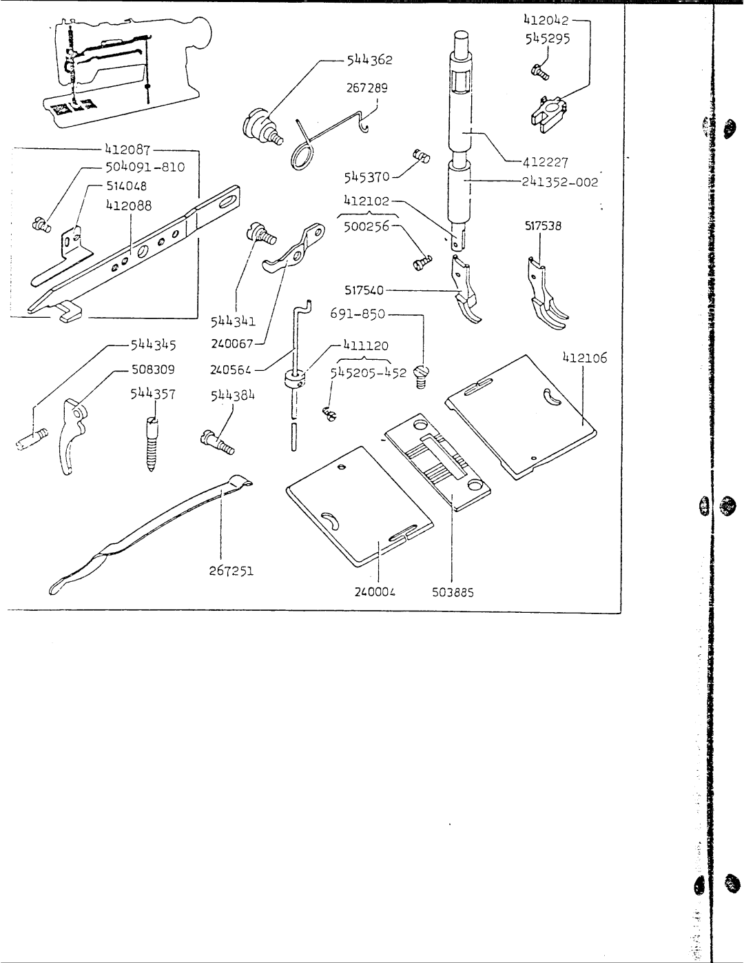 Singer 211U165A manual 