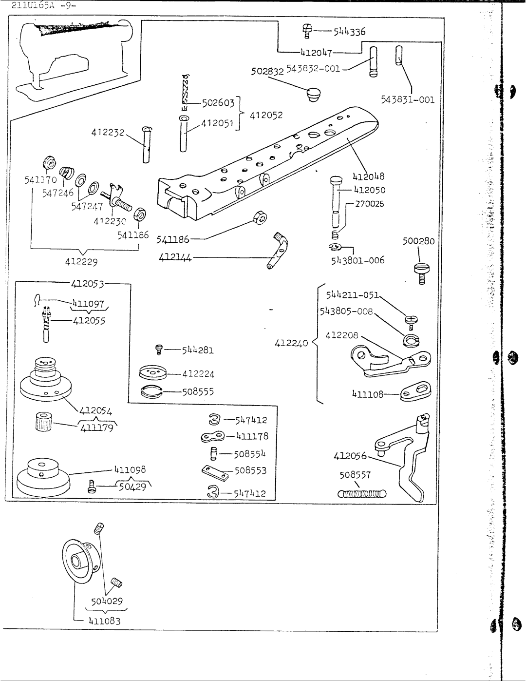 Singer 211U165A manual 