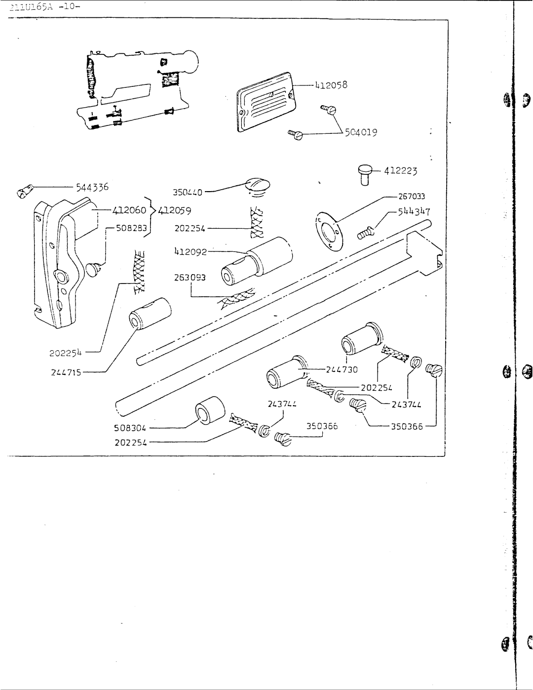 Singer 211U165A manual 