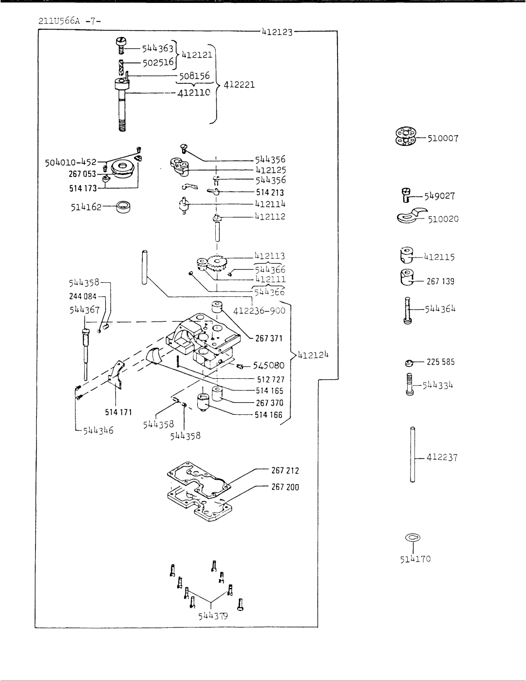 Singer 211U566A manual 