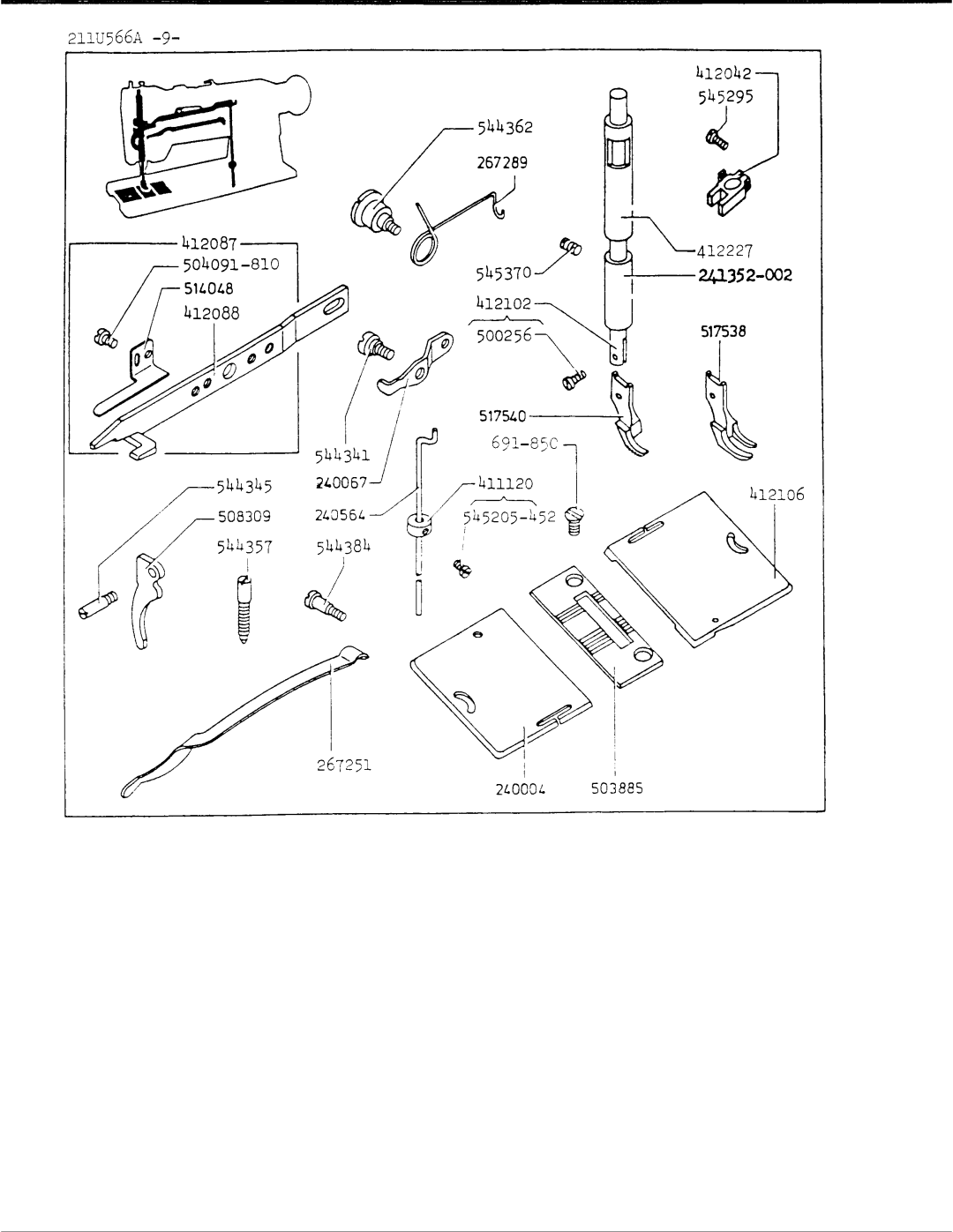 Singer 211U566A manual 