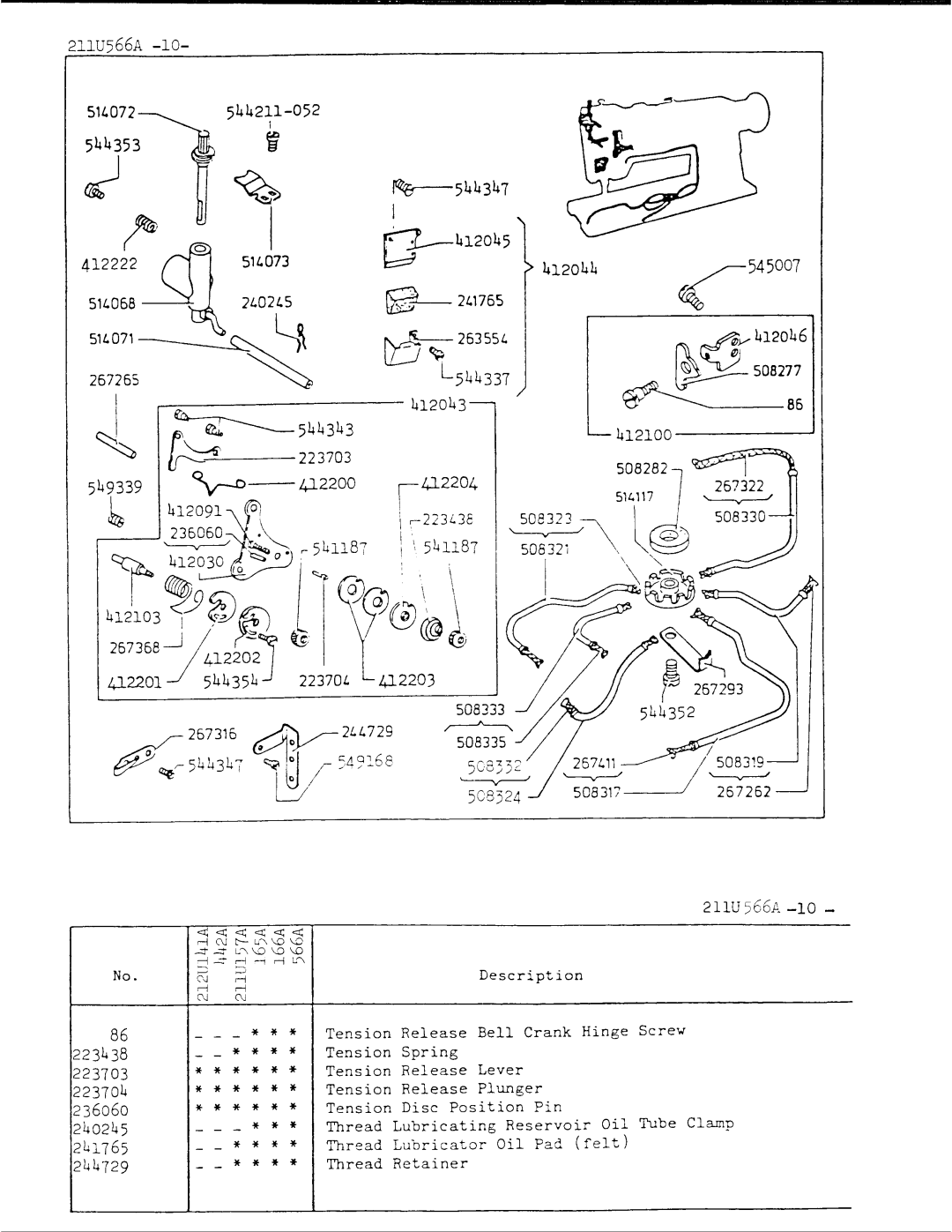 Singer 211U566A manual 