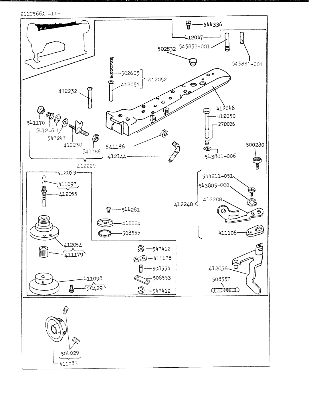 Singer 211U566A manual 