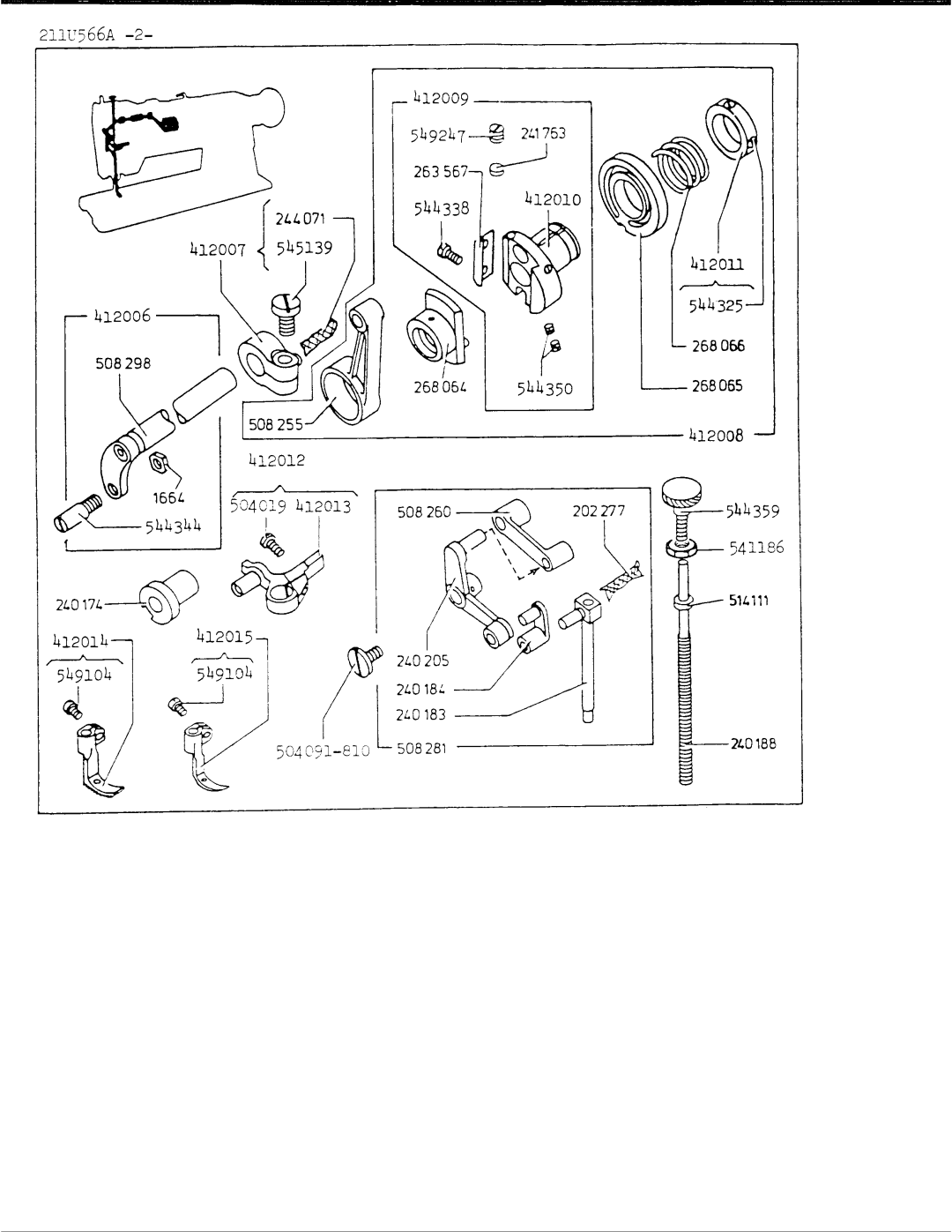 Singer 211U566A manual 