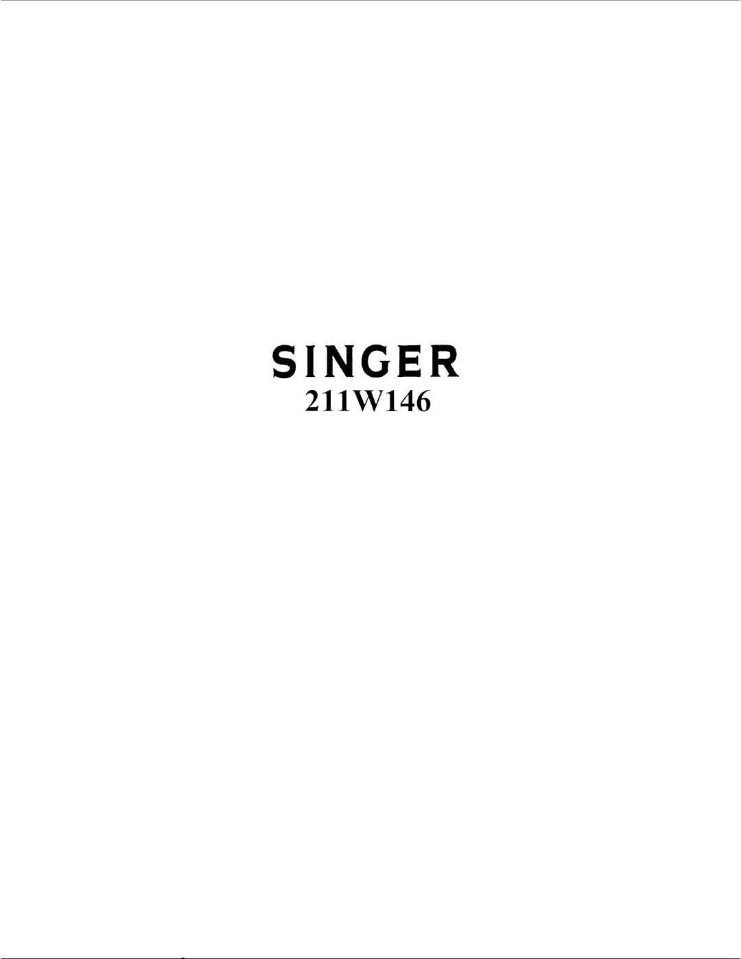 Singer 211W146 manual 