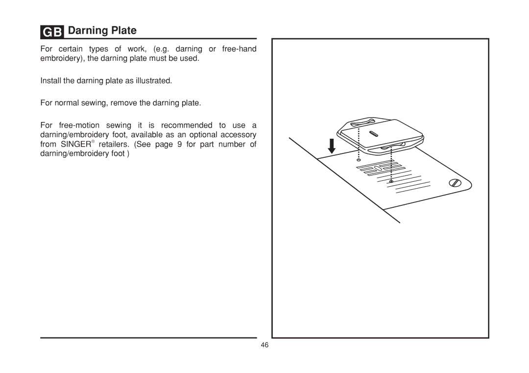 Singer 2277 instruction manual 6PG 8 