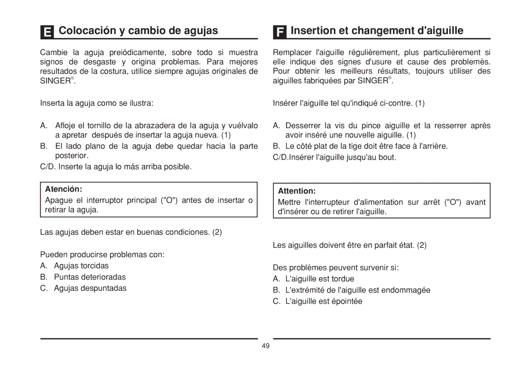 Singer 2277 instruction manual 6PG 16PG 