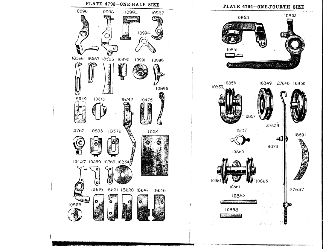 Singer 23-21, 23-16, 23-22, 23-12, 23-30, 23-4 manual 