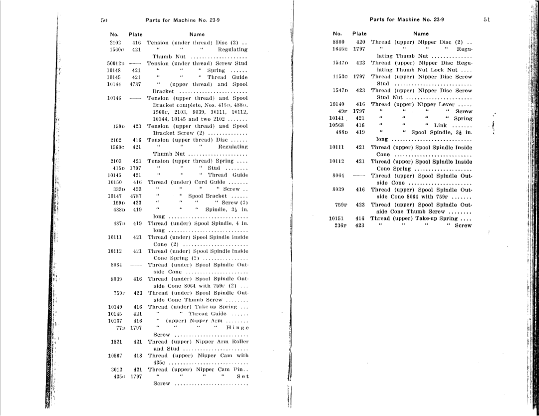 Singer 23-30, 23-16, 23-22, 23-12, 23-4, 23-21 manual 