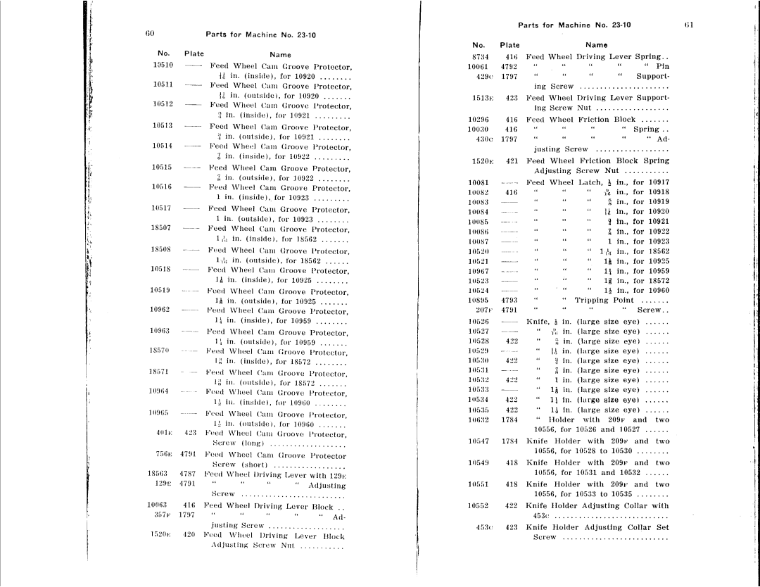 Singer 23-22, 23-16, 23-12, 23-30, 23-4, 23-21 manual 