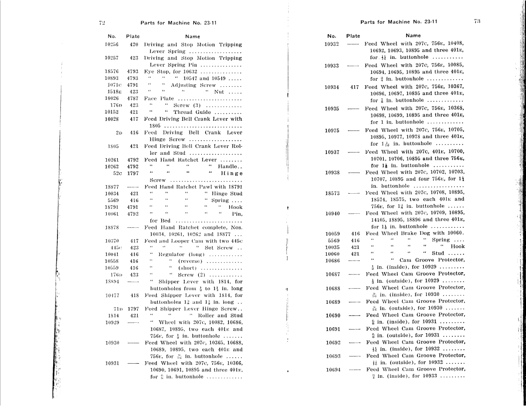 Singer 23-16, 23-22, 23-12, 23-30, 23-4, 23-21 manual 