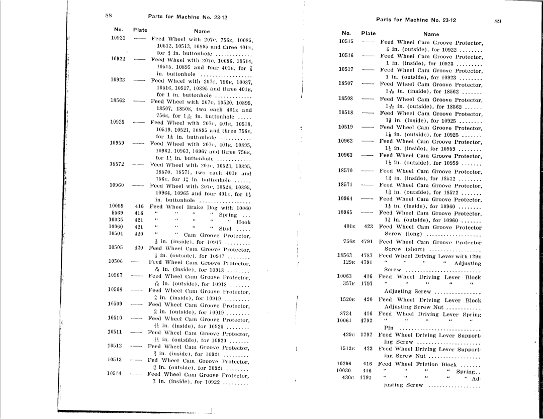 Singer 23-22, 23-16, 23-12, 23-30, 23-4, 23-21 manual 