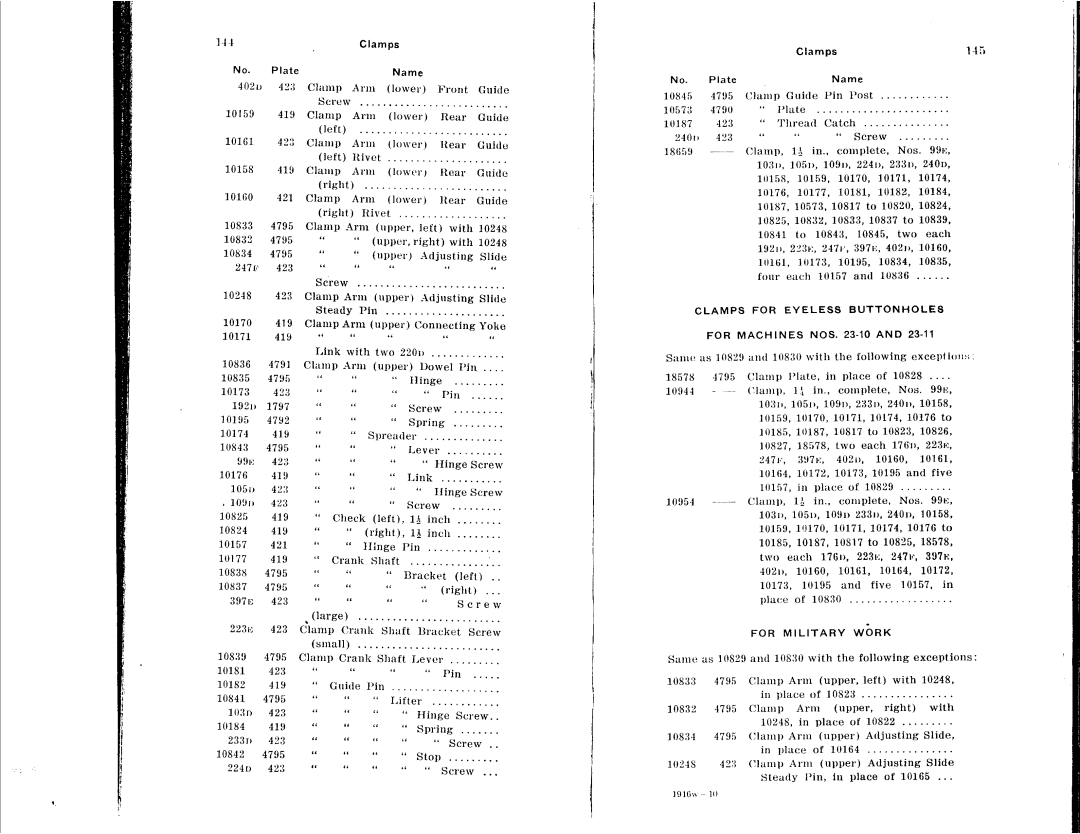 Singer 23-22, 23-16, 23-12, 23-30, 23-4, 23-21 manual 