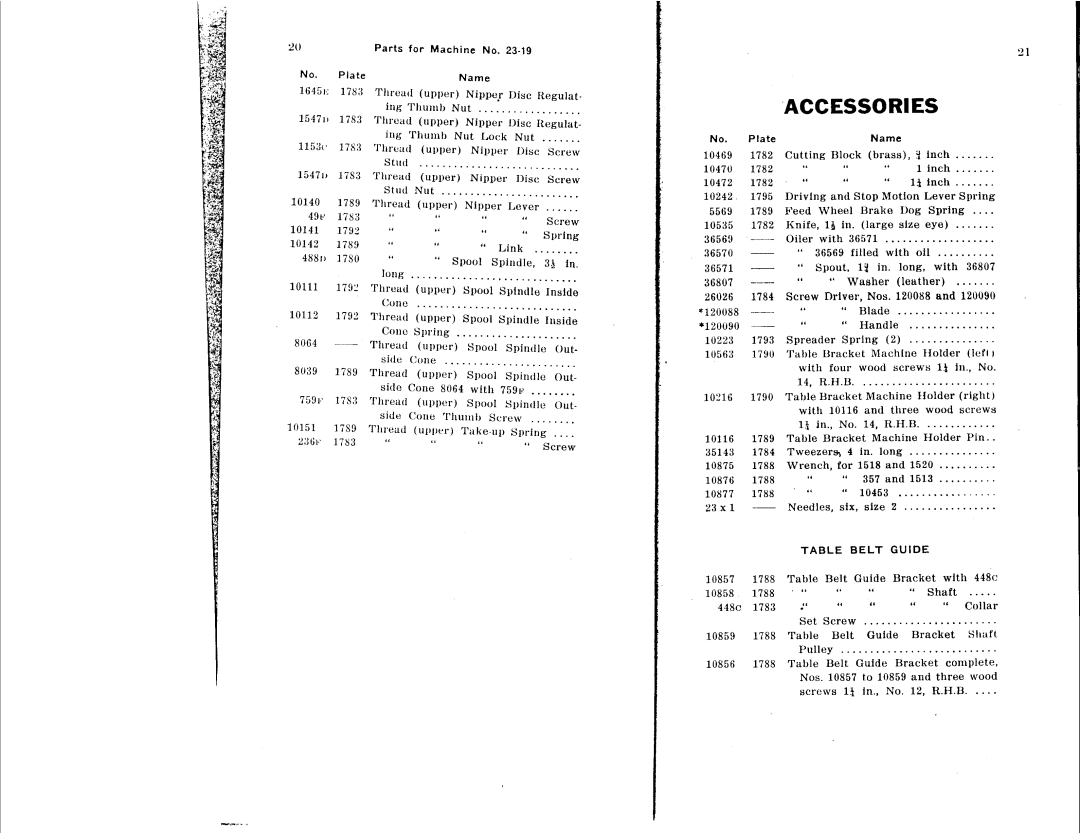 Singer 23-19 manual 