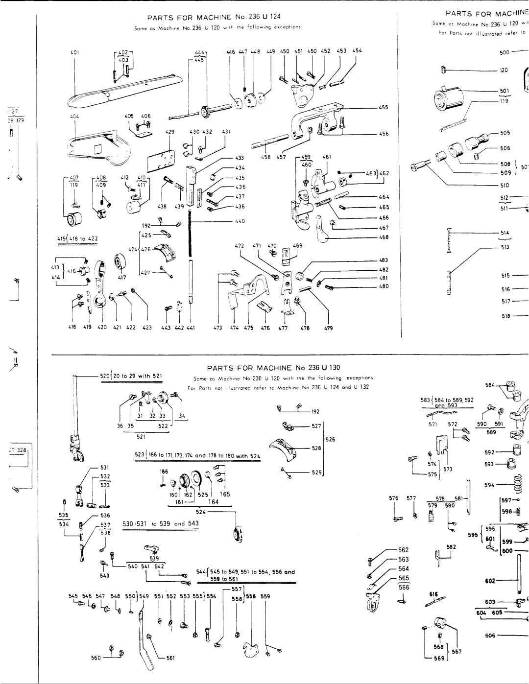 Singer 236U130, 236U124, 236U131, 236U120 manual 