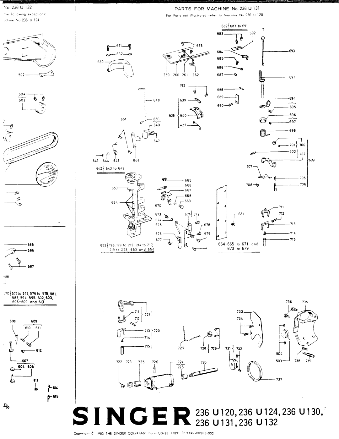 Singer 236U124, 236U131, 236U120, 236U130 manual 